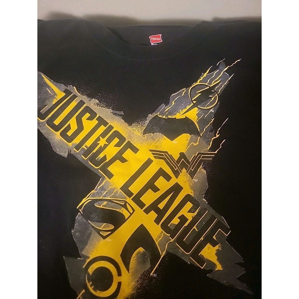 Mens Xl Hanes Justice League Graphic Print‎ T Shirt